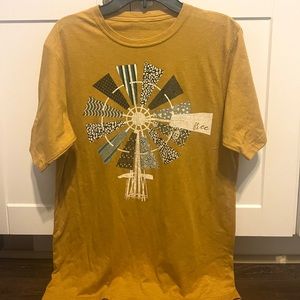 Yellow and blue windmill shirt